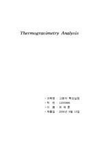 Thermogravimetric Analysis (TGA), 열중량분석계