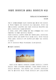 이집트 피라미드와 글래스 피라미드