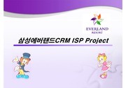 ISP(정보화전략계획) Project : 삼성에버랜드CRM