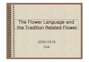 꽃말 The flower language(영어)