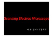 SEM(Scanning Electron Microscope, 전자주사현미경)