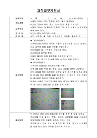 주제 식물 과학교구계획안
