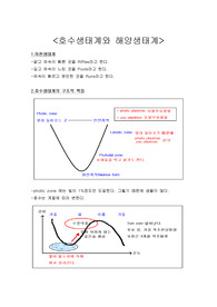 호수생태계와 해양생태계