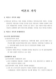 [가족복지]미혼모 가족의 기초개념 및  문제점과 사회복지적 해결방안에 대한 이론적 고찰