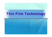 박막 증착 기술 (Thin Film Deposition Technology)