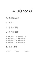 [의학]쇼크(shock)