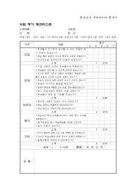 수업시연 체크리스트