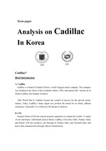 [경영]Analysis on Cadillac in Korea