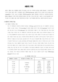 [생화학입문]세포의 구조 및 구성