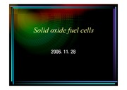 Solid oxide fuel cells