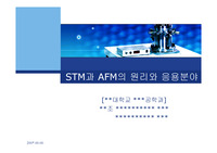 [재료공학] STM과 AFM의 원리와 응용분야