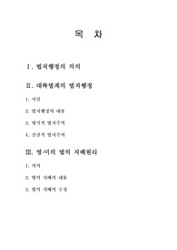 [법학]법치행정의 원리(법치주의)