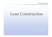 [공학기술]린 건설(lean construction)과 사례