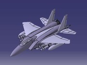 카티아 모델링  비행기 F-15