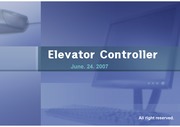 Verilog로 짠 5층 엘리베이터 콘트롤러( 외부 & 내부 버튼 구현 ) < RTL code,PPT,Test-Bench >