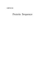[생화학]protein sequence