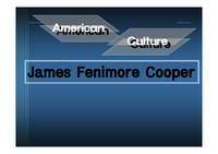 [인문]미국문학개관-James Fenimore Cooper