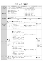 어린이집 연구 수업 계획안