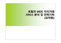포털의 UCC 지식거래 서비스 분석 및 전략기획