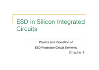 Physics and  Operation of ESD Protection Circuit Elements