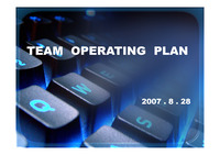 예비 영업팀장의 팀운영방안 - `TEAM OPERATING  PLAN`