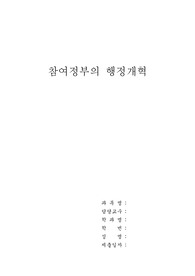 참여정부의 행정개혁