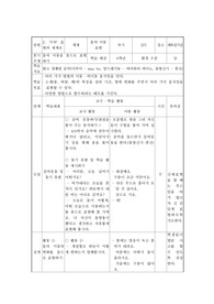 초등학교 무용 수업 지도안