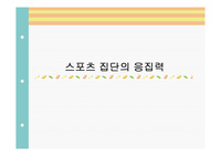 [스포츠심리학]스포츠 집단의 응집력.