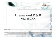 International R&D network (국제 R&D 네트워크)