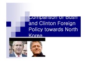 부시와 클린턴의 대북정책 비교