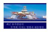 최근 유가상승이 무역에 미치는 영향과 대응방안