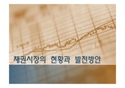 채권시장의 현황과 발전방향