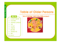 식사 구성안을 이용한 메뉴계획 (노인식단)