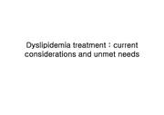 dyslipidemia treatment (고지혈증 치료)