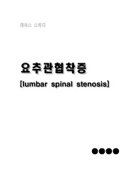 실습 케이스 - 척추관 협착증