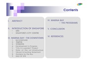 도시재생사례, 도시재개발사례(워터프론트)-마리나베이 싱가포르, MARINA BAY SINGAPORE, 재개발사례