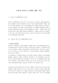 독일과 우리나라의 도시계획체계 비교