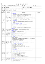 어린이집 일일계획안 (주제:우리반)