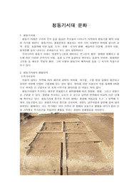 청동기시대의 문화