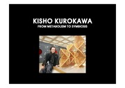 kisho kurokawa- FROM METABOLISM TO SYMBIOSIS