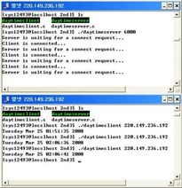 daytime server & client 프로그램 소스(리눅스)