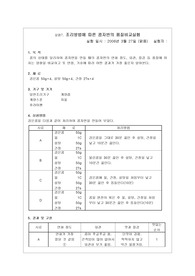 조리방법에 따른 콩자반의 품질비교실험