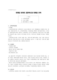 마케팅 분야의 경영혁신과 마케팅 전략