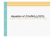 Aquation of [Co(NH3)5Cl]Cl2 세미나 자료