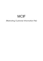 MCIF(Marketing Customer Information File)