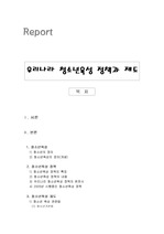 우리나라 청소년육성 정책과 제도