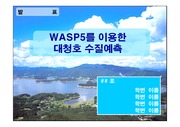 WASP5를 이용한 대청호 수질예측