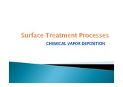화학적 기상 증착법 (Chemical Vapor Deposition) 7~8분 분량의 핵심적인 내용만 담은 잘 정리된 PPT자료