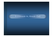 키코(Knock-In, Knock-Out)