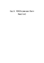 Exp.9. PCR(Polymerase Chain Reaction)